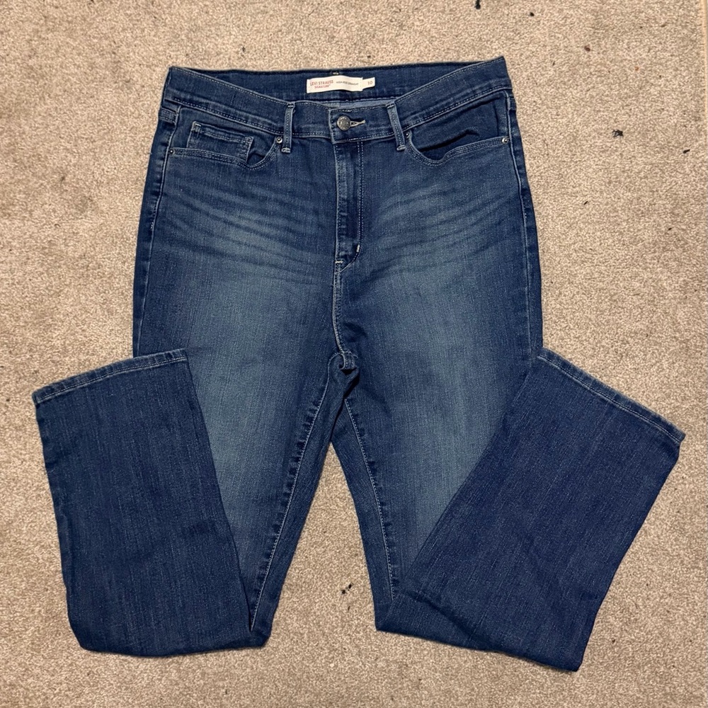 Signature by Levi Strauss High Rise Straight Jeans